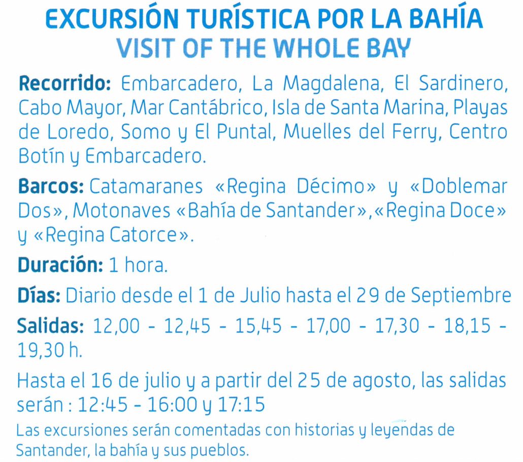 excursion bahia verano 2019